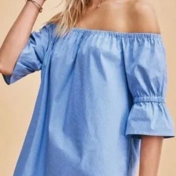 1. State Off-Shoulder Peasant-Style Boho Dress (NEW) - Picture 10 of 12